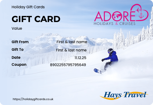 Ski Holiday Gift Card 2